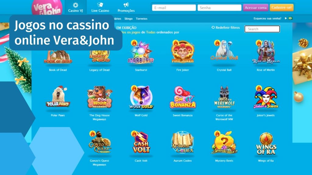 Jogos no cassino online Vera&John 